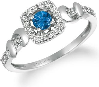 Le Vian Ladies Royal Blues Rings set in 14K Vanilla Gold YQXM 46