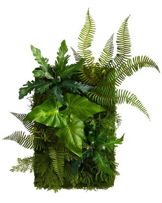 Nearly Natural 24In Mixed Foliage Artificial Living Wall