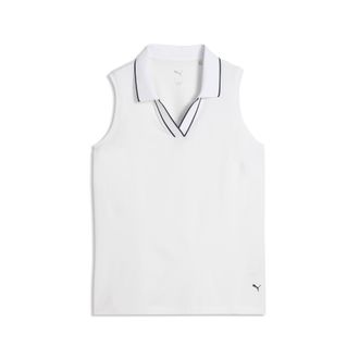 Puma Polo senza maniche CLOUDSPUN Essentials da donna, Abbigliamento, Bianco, XXL