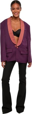 Dsquared2 Purple Shawl Lapel Blazer