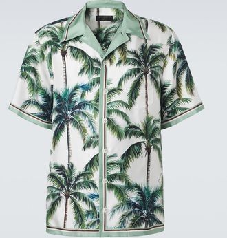 Dolce & Gabbana Printed silk twill shirt