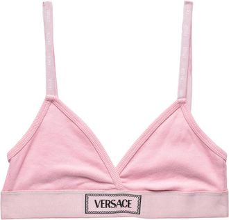 Versace Triangle Bralette - Dames - BHs - Roze - S - Katoen - Ondergoed