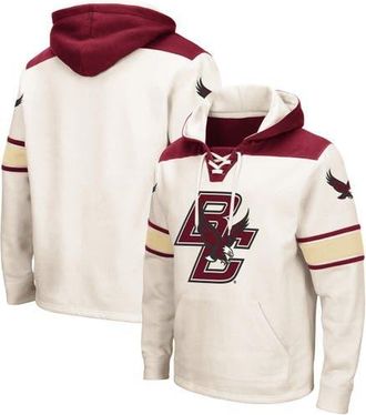 Colosseum Mens Colosseum Cream Boston College Eagles 2.0 Lace-Up Pullover Hoodie at Nordstrom, Size Xx-Large