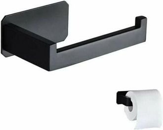 OEM Soporte Para Papel Higi&eacute;nico Ahlsen Original De Acero Inoxidable, Soporte De Pared Sin Necesidad De Taladrar, Soporte Negro Con Adhesivo 3m Para Ba&ntilde;o,
