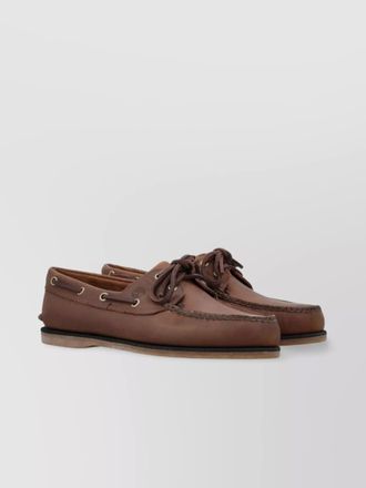 Timberland boat shoes eyelet detailing