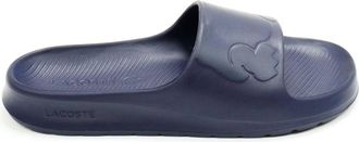 Lacoste Mens Croco 2.0 Slide Sandals In Navy