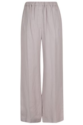 Tela Lilac Stormo Elastic-Waistband Viscose-Blend Wide-Leg Pants