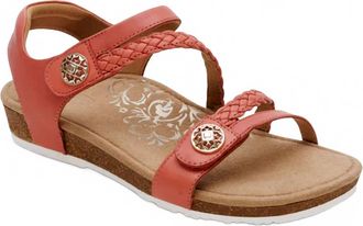 Aetrex Womens Jillian Sandal In Antique Rose