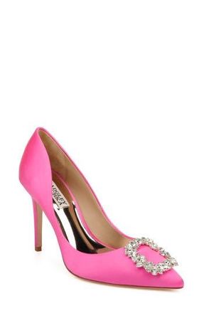 Badgley Mischka Cher Crystal Embellished Pump in Hot Pink at Nordstrom Rack, Size 5.5
