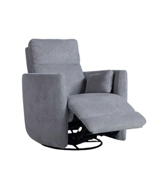 Home Heavenly Sill&oacute;n relax con apertura por palanca en tela gris 102 x 91 x 97 cm