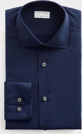 Tiger Of Sweden Mens Navy stretch shirt Slim fit