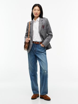 Tommy Hilfiger Womens High-Rise Classic Straight Jean - Medium Dark Wash - 10