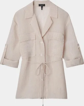 Rag & Bone Sonny Striped Button-Front Blouse
