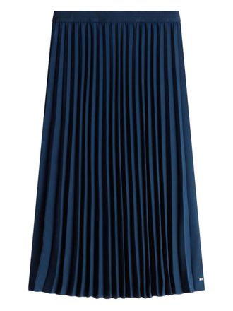 Tommy Hilfiger pleated midi skirt - women - Fabric - 36 - Blue