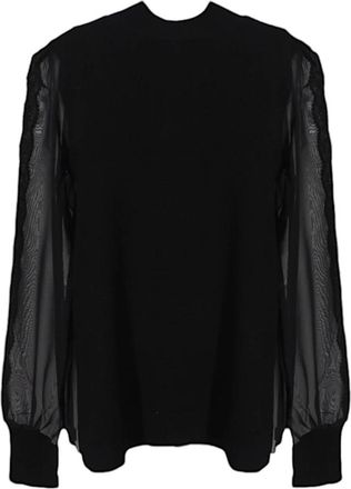 Twinset Dames, Truien, Zwart, Maat: M Viscose