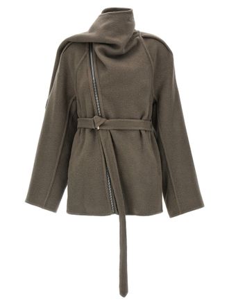 Rick Owens Scarf Flight Coat