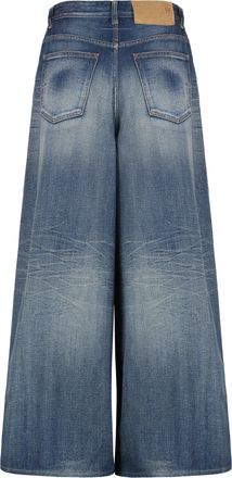 Maison Margiela Womens Wide-Leg Denim Jeans Cotton