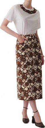 Exquise Rosalie Midi Skirt In Multi Color