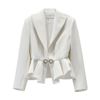 Genny Blazers, female, White, S, Giacca 1 Bottone