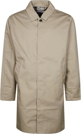 Barbour Rokig Jacket Trench - Heren - Mantel - Beige - XL - Katoen - Jassen