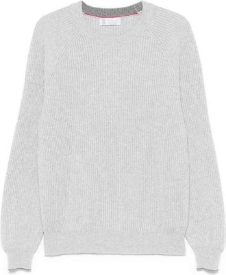 Brunello Cucinelli English Rib Knit Sweater