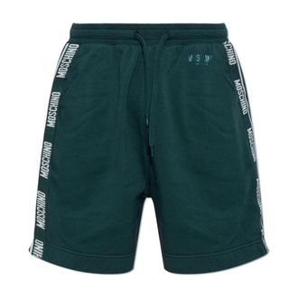 Moschino Active Shorts - Heren - Korte broeken - Groen - Maat: L Katoen