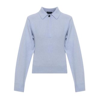 Haikure Maglia Polo Ash in Lana - - Tops - Donna - Blu - XS