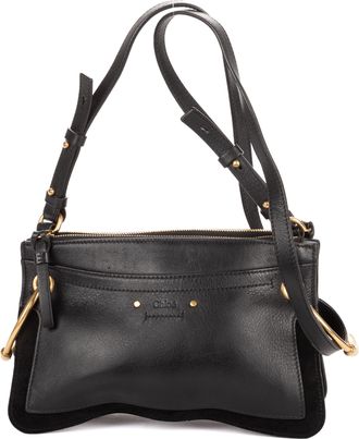 Chlo&eacute; Pre-owned Womens Small Roy Clutch Crossbody Shoulder Bag - Black - One Size