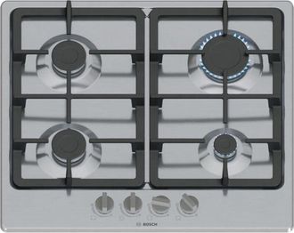 Bosch Table De Cuisson A Gaz - Bosch S&eacute;rie 4 - 4 Foyers - 52 X 58,2 X 4,5 Cm - Pgp6b5k90 - Inox