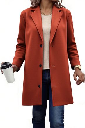 Generic Womens Teddy Fleece Coat Ladies Plaid Warm Winter Jackets Button Jacket Womens Thick Overcoats with Pockets Loose Coats Tops Women Long Cardigan Open 