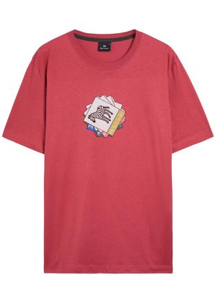 Paul Smith Zebra Printed Cotton T-shirt - Pink - Xxl