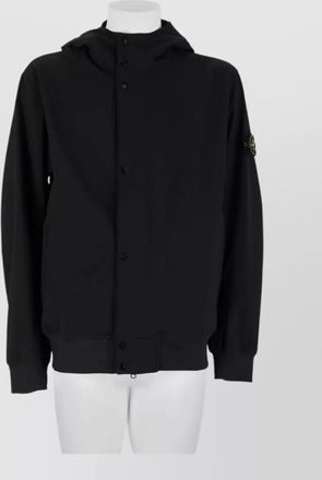Stone Island hooded single breasted coat