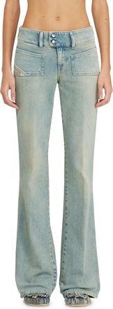 Diesel Bootcut Jeans - D-Hush - Jeans - Woman - Blue