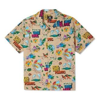 Converse Plant Print Resort Shirt Asia Sizing Nomad Khaki 10023277-A01