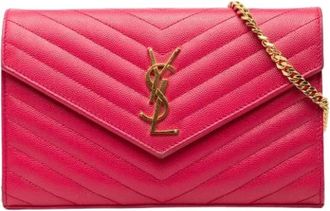 Saint Laurent Pre-owned Cross Body Bags, female, Pink, Size: ONE SIZE Pre-owned Cross Body Bag