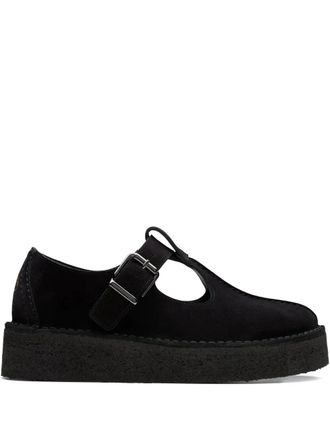Clarks t-bar buckle sandals - Black