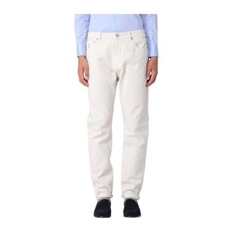 Brunello Cucinelli Slim Fit Jeans, male, Beige, 3XL, Casual Straight Jeans