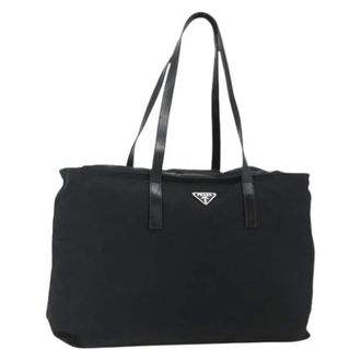 Prada Pre-owned Tote Bags, female, Black, Size: ONE SIZE Pre-owned Tote Bag