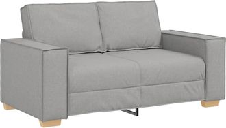 vidaXL Divano A 2 Posti Grigio Nuvola 120 Cm In Tessuto - Vidaxl