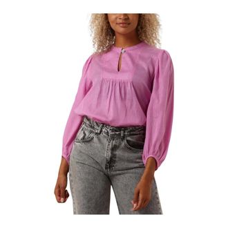 Moliin Moliin, Dames, Blouses & Shirts, Roze, Maat: M