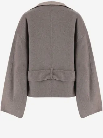 Frankie Shop Reversible Wool-Blend Coat - Beige