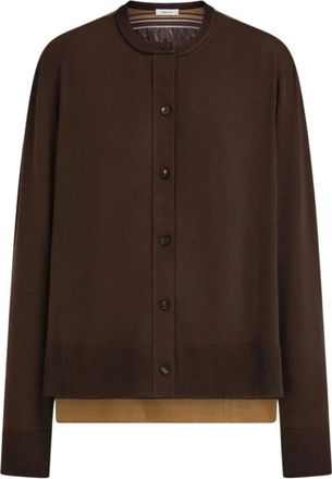 Ferragamo Cardigan - Dames - Vesten - Bruin - S - Truien & Vesten