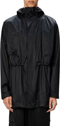 Rains Bold Waterproof Raincoat in Black Grain at Nordstrom Rack, Size X-Large