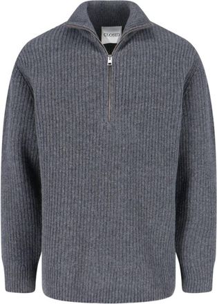 Closed Classic Grey Sweater With Round Neckline