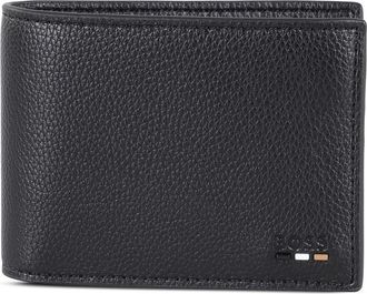 HUGO BOSS Mens Ray 6 Card Bifold Leather Wallet, Black