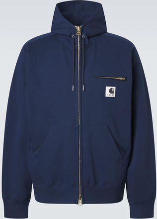 sacai x Carhartt cotton jersey hoodie