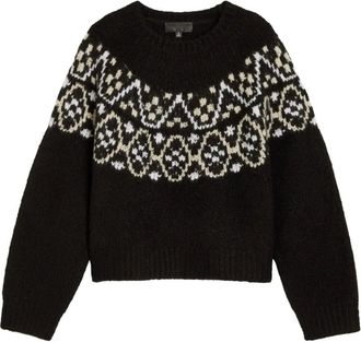 Nili Lotan Maglione con motivo fair isle - Nero