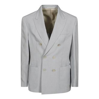 Eleventy Blazers, male, Blue, Size: XL Doppio Petto Jacket