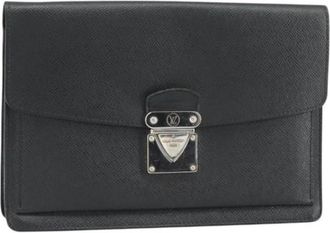 Louis Vuitton Pre-owned Leren Clutch - Dames - Vintage Clutch - Zwart - ONE Size - Leer - Vintage