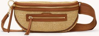 Hammitt Hammitt Charles Crossbody Cocoa Raffia Gold Med